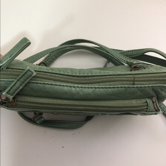 ampère creations Bags Olive Leather Side Strap Purse Poshmark